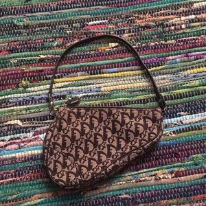 Dior mini Saddle bag in trotter canvas